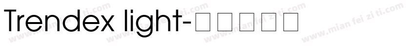 Trendex light字体转换